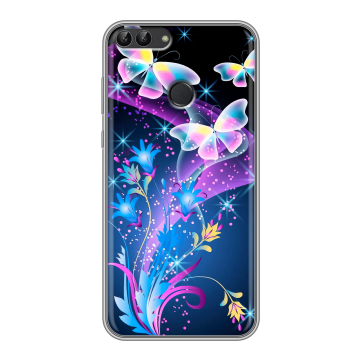 Силиконовый чехол на Huawei P Smart с принтом Бабочки