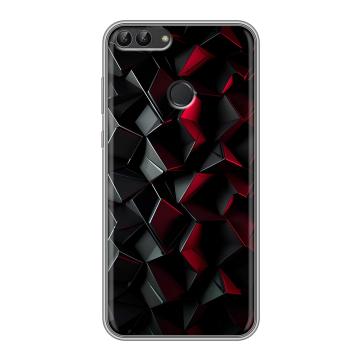 Силиконовый чехол на Huawei P Smart с принтом Абстракция