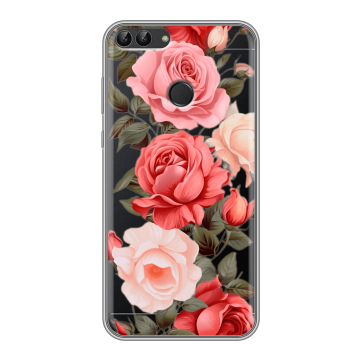 Силиконовый чехол на Huawei P Smart с принтом Розы Силиконовый чехол на Huawei P Smart с принтом Розы
