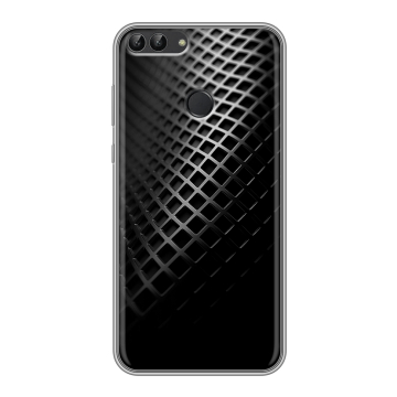 Силиконовый чехол на Huawei P Smart с принтом Текстура металла