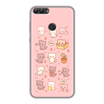 Силиконовый чехол на Huawei P Smart с принтом Hello Kitty Хелоу Кити Силиконовый чехол на Huawei P Smart с принтом Hello Kitty Хелоу Кити
