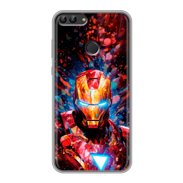 Силиконовый чехол на Huawei P Smart с принтом Железный человек Ironman Силиконовый чехол на Huawei P Smart с принтом Железный человек Ironman