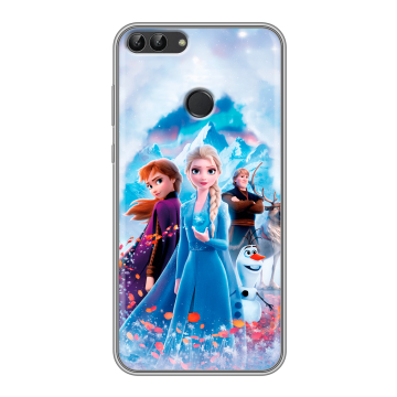 Силиконовый чехол на Huawei P Smart с принтом Холодное сердце Frozen
