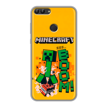 Силиконовый чехол на Huawei P Smart с принтом Майнкрафт Minecraft Силиконовый чехол на Huawei P Smart с принтом Майнкрафт Minecraft