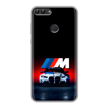 Силиконовый чехол на Huawei P Smart с принтом БМВ BMW