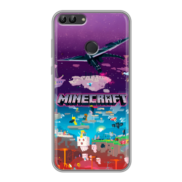 Силиконовый чехол на Huawei P Smart с принтом Майнкрафт Minecraft Силиконовый чехол на Huawei P Smart с принтом Майнкрафт Minecraft