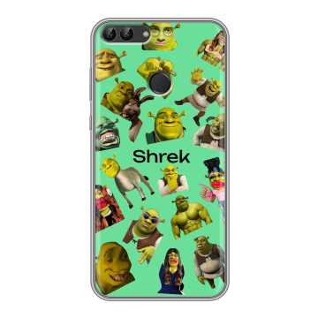 Силиконовый чехол на Huawei P Smart с принтом Шрек Shrek