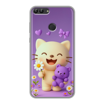 Силиконовый чехол на Huawei P Smart с принтом для девочек Силиконовый чехол на Huawei P Smart с принтом для девочек
