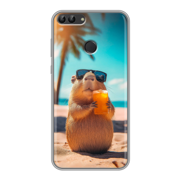 Силиконовый чехол на Huawei P Smart с принтом Капибара Силиконовый чехол на Huawei P Smart с принтом Капибара