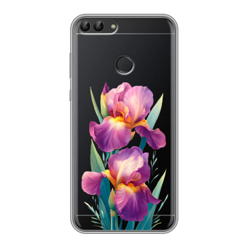 Силиконовый чехол на Huawei P Smart с принтом Цветы орхидеи