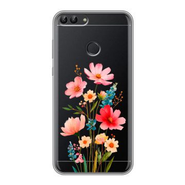 Силиконовый чехол на Huawei P Smart с принтом Цветы