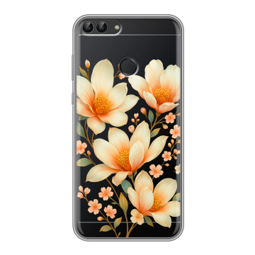 Силиконовый чехол на Huawei P Smart с принтом Цветы