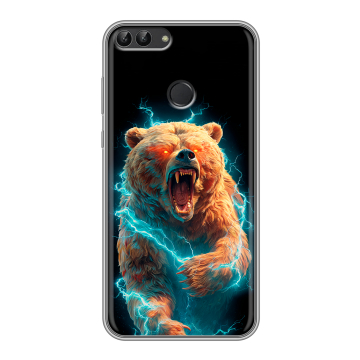 Силиконовый чехол на Huawei P Smart с принтом Медведь