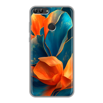 Силиконовый чехол на Huawei P Smart с принтом Цветы