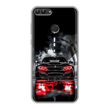 Силиконовый чехол на Huawei P Smart с принтом BMW БМВ
