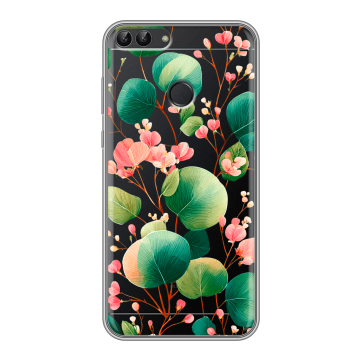 Силиконовый чехол на Huawei P Smart с принтом женский