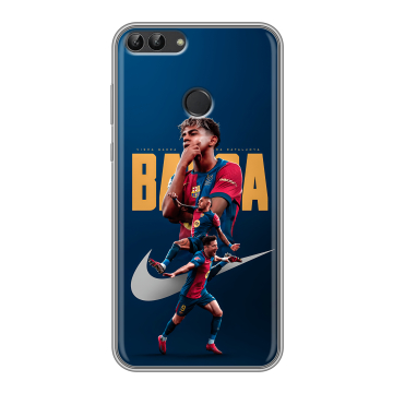 Силиконовый чехол на Huawei P Smart с принтом Барселона Barca Yamal 