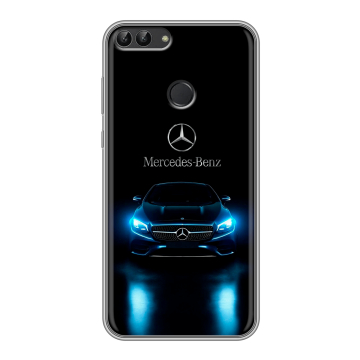 Силиконовый чехол на Huawei P Smart с принтом Mercedes Мерседес Силиконовый чехол на Huawei P Smart с принтом Mercedes Мерседес