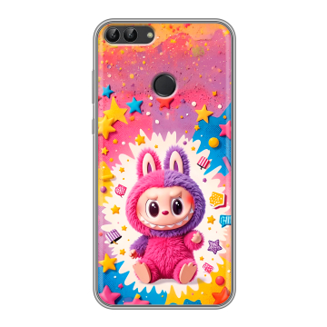 Силиконовый чехол на Huawei P Smart с принтом Labubu Лабубу