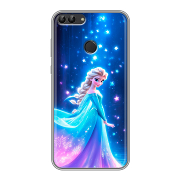 Силиконовый чехол на Huawei P Smart с принтом Холодное сердце Frozen