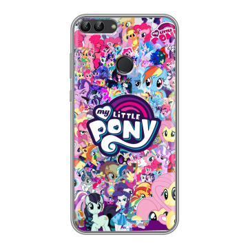 Силиконовый чехол на Huawei P Smart с принтом My little pony Дружба чудо