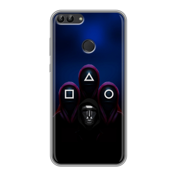 Силиконовый чехол на Huawei P Smart с принтом Игра Кальмара