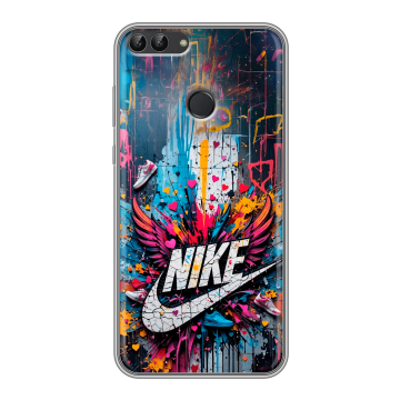 Силиконовый чехол на Huawei P Smart с принтом Nike Найк Силиконовый чехол на Huawei P Smart с принтом Nike Найк