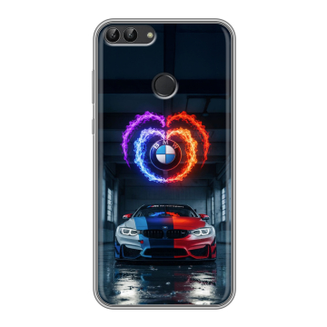 Силиконовый чехол на Huawei P Smart с принтом BMW БМВ Силиконовый чехол на Huawei P Smart с принтом BMW БМВ