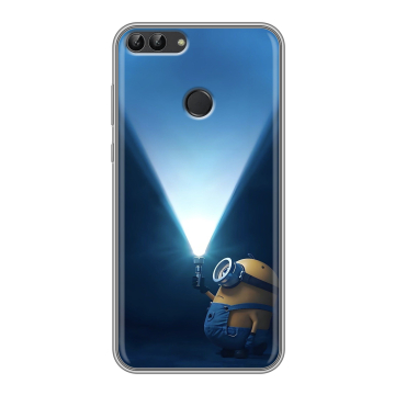 Силиконовый чехол на Huawei P Smart с принтом Миньоны