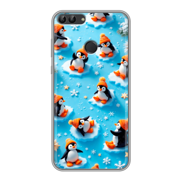 Силиконовый чехол на Huawei P Smart с принтом Новый год