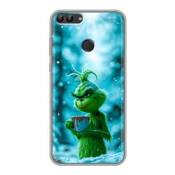 Силиконовый чехол на Huawei P Smart с принтом Новый год гринч