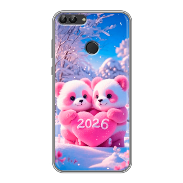 Силиконовый чехол на Huawei P Smart с принтом Новый год