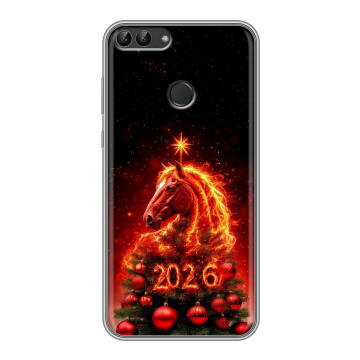 Силиконовый чехол на Huawei P Smart с принтом Новый год
