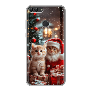 Силиконовый чехол на Huawei P Smart с принтом Новый год