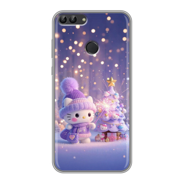 Силиконовый чехол на Huawei P Smart с принтом Новый год