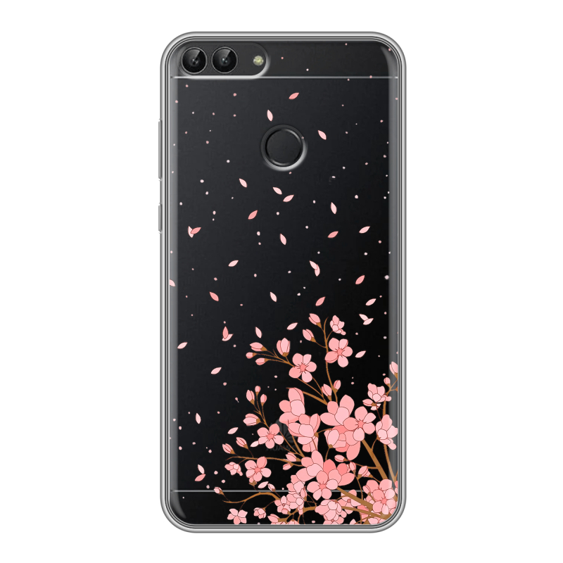 Пластиковый чехол на Huawei P Smart с принтом Ветка сакуры Пластиковый чехол на Huawei P Smart с принтом Ветка сакуры