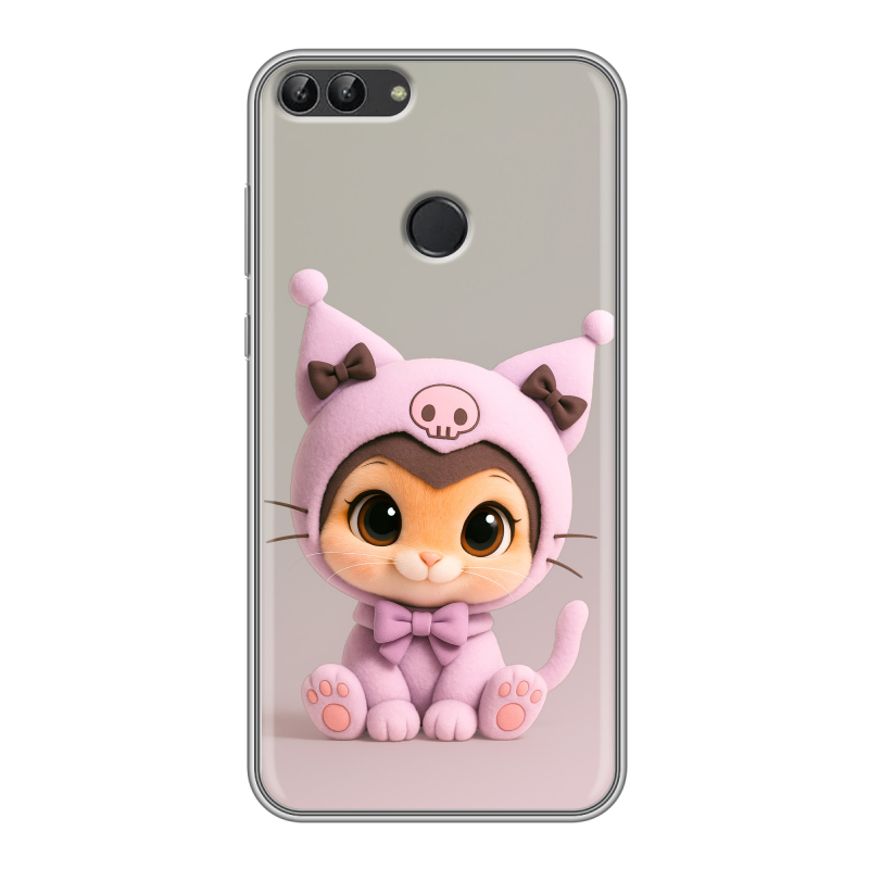 Пластиковый чехол на Huawei P Smart с принтом Куроми Kuromi Пластиковый чехол на Huawei P Smart с принтом Куроми Kuromi