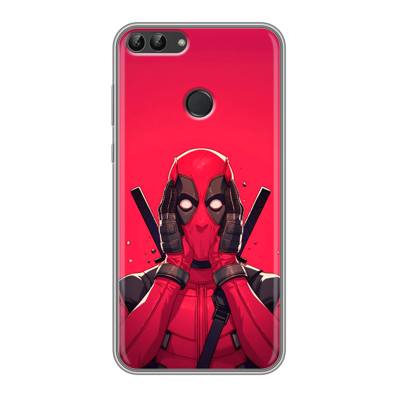 Силиконовый чехол на Huawei P Smart с принтом Дедпул Deadpool Силиконовый чехол на Huawei P Smart с принтом Дедпул Deadpool