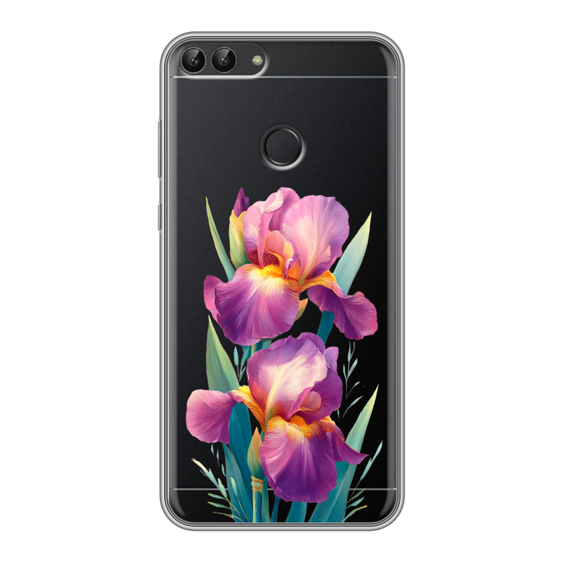 Пластиковый чехол на Huawei P Smart с принтом Цветы орхидеи Пластиковый чехол на Huawei P Smart с принтом Цветы орхидеи