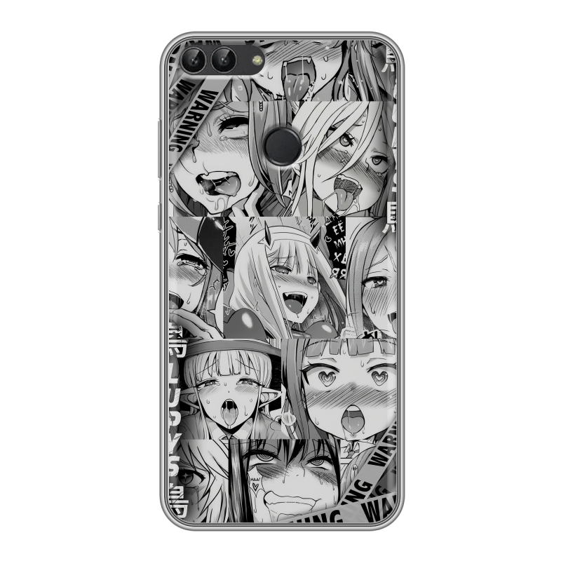 Силиконовый чехол на Huawei P Smart с принтом Ahegao Ахегао Аниме Силиконовый чехол на Huawei P Smart с принтом Ahegao Ахегао Аниме