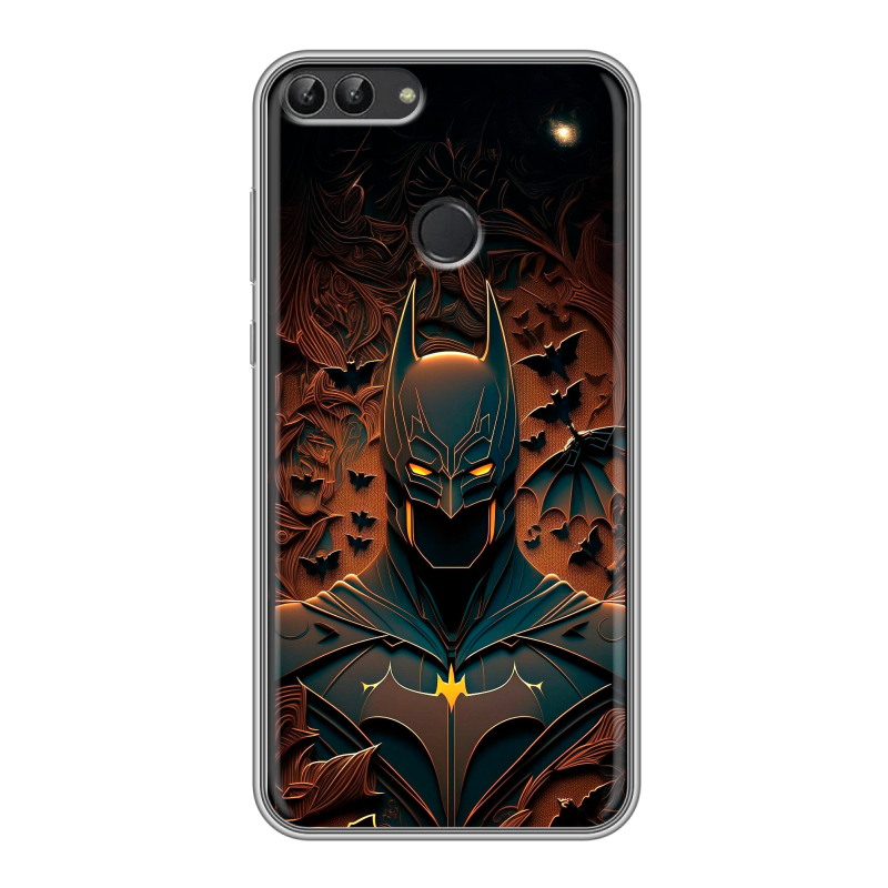Пластиковый чехол на Huawei P Smart с принтом Batman Бэтмен Пластиковый чехол на Huawei P Smart с принтом Batman Бэтмен