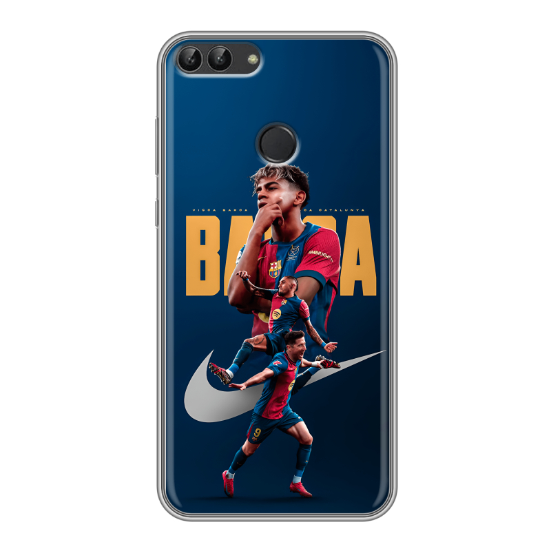 Пластиковый чехол на Huawei P Smart с принтом Барселона Barca Yamal Пластиковый чехол на Huawei P Smart с принтом Барселона Barca Yamal