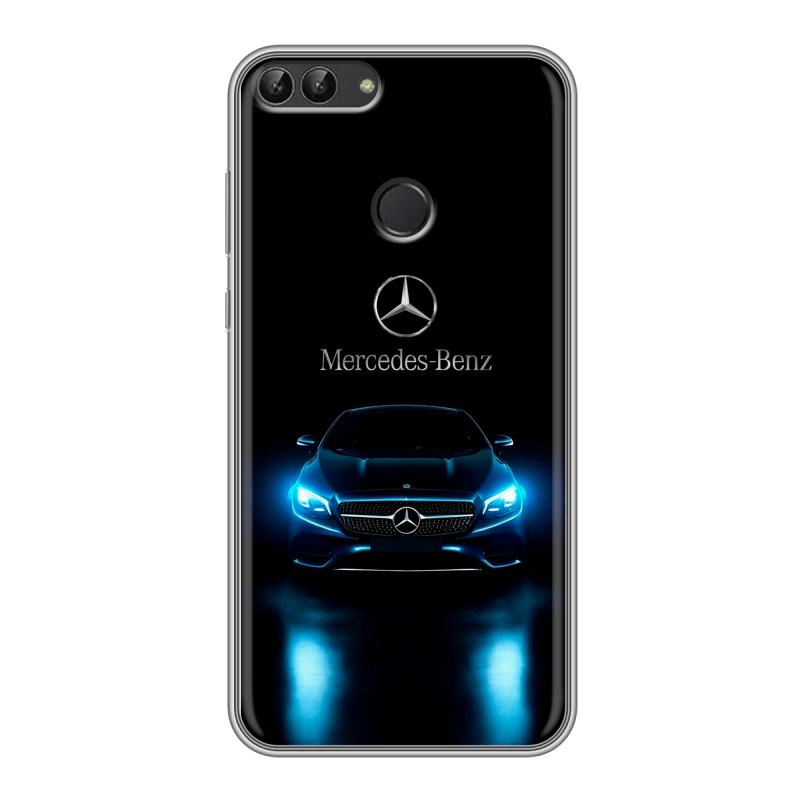 Пластиковый чехол на Huawei P Smart с принтом Mercedes Мерседес Пластиковый чехол на Huawei P Smart с принтом Mercedes Мерседес