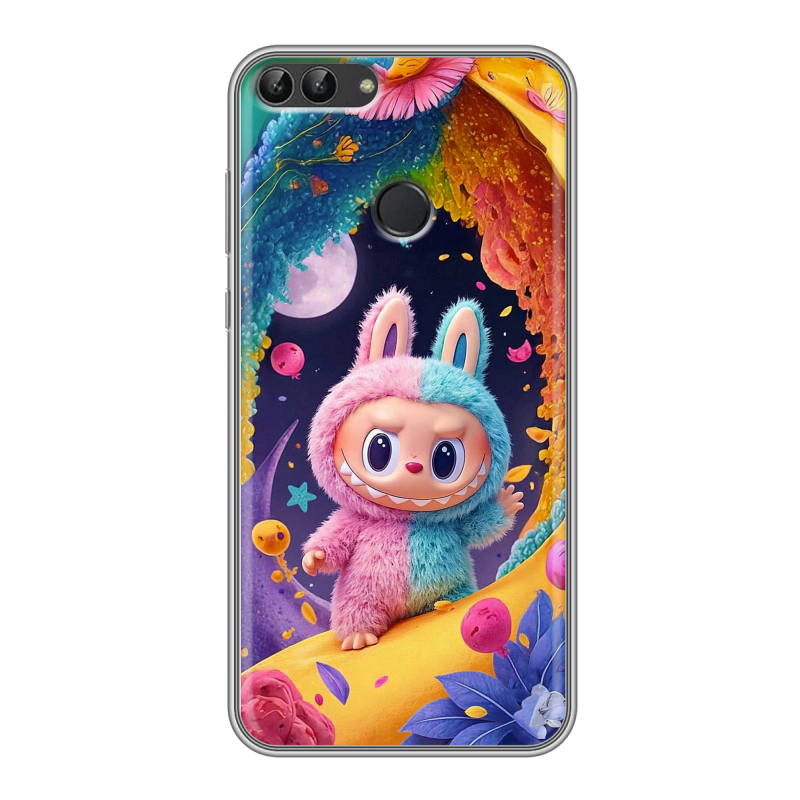 Силиконовый чехол на Huawei P Smart с принтом Labubu Лабубу Силиконовый чехол на Huawei P Smart с принтом Labubu Лабубу