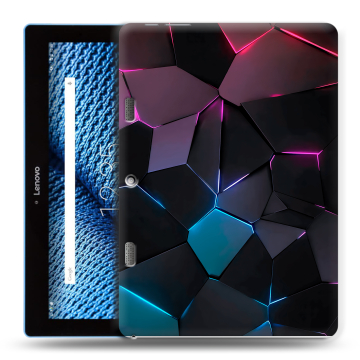 Силиконовый чехол на планшета Lenovo Tab 10 TB-X103F с принтом Геометрия неона Силиконовый чехол на планшета Lenovo Tab 10 TB-X103F с принтом Геометрия неона