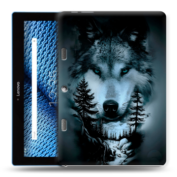 Силиконовый чехол на планшета Lenovo Tab 10 TB-X103F с принтом Лесной волк Силиконовый чехол на планшета Lenovo Tab 10 TB-X103F с принтом Лесной волк