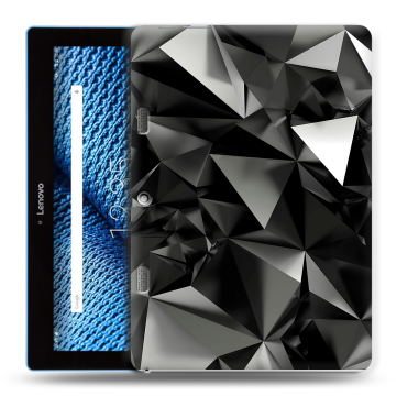 Силиконовый чехол на планшета Lenovo Tab 10 TB-X103F с принтом Черные кристаллы Силиконовый чехол на планшета Lenovo Tab 10 TB-X103F с принтом Черные кристаллы