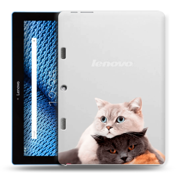 Силиконовый чехол на планшета Lenovo Tab 10 TB-X103F с принтом Кошки Силиконовый чехол на планшета Lenovo Tab 10 TB-X103F с принтом Кошки