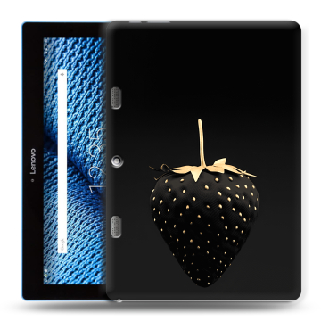 Силиконовый чехол на планшета Lenovo Tab 10 TB-X103F с принтом Черная клубника Силиконовый чехол на планшета Lenovo Tab 10 TB-X103F с принтом Черная клубника