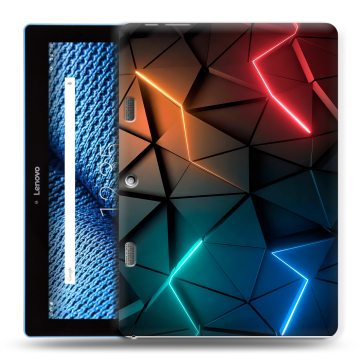 Силиконовый чехол на планшета Lenovo Tab 10 TB-X103F с принтом Абстракция неон Силиконовый чехол на планшета Lenovo Tab 10 TB-X103F с принтом Абстракция неон